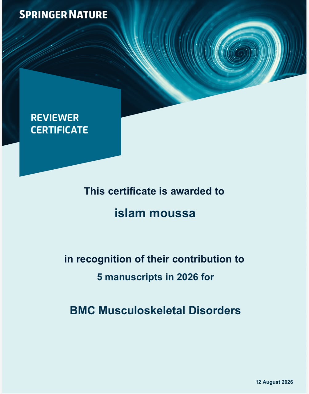 BMC Musculoskeletal Disorders