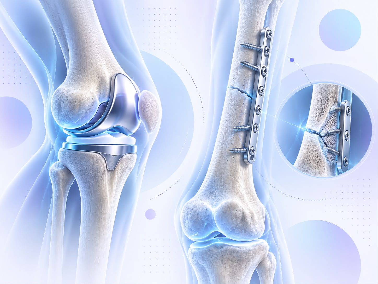 Knee pain condition illustration
